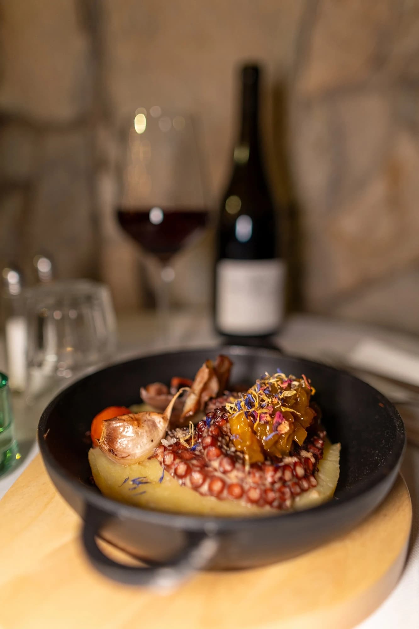 Photographie culinaire haute gastronomie réalisée pour un restaurant étoilé en Corse